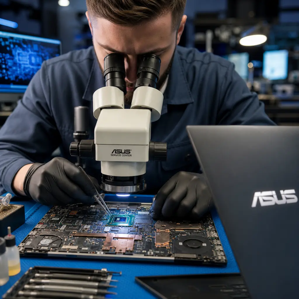 Замена видеокарты ноутбука Asus в Бахчисарае