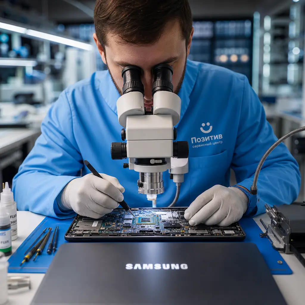 Замена видеокарты ноутбука Samsung в Бахчисарае