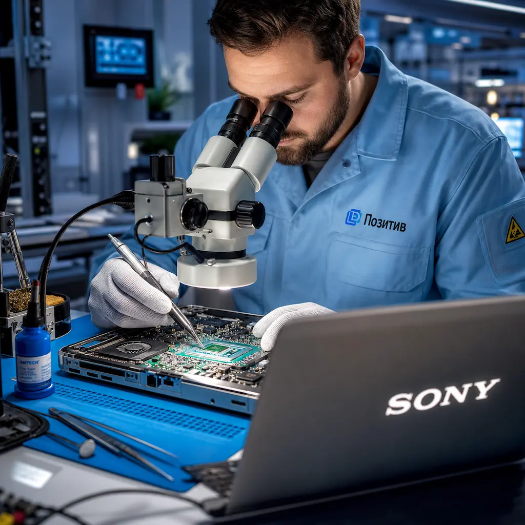 Замена видеокарты ноутбука Sony в Бахчисарае