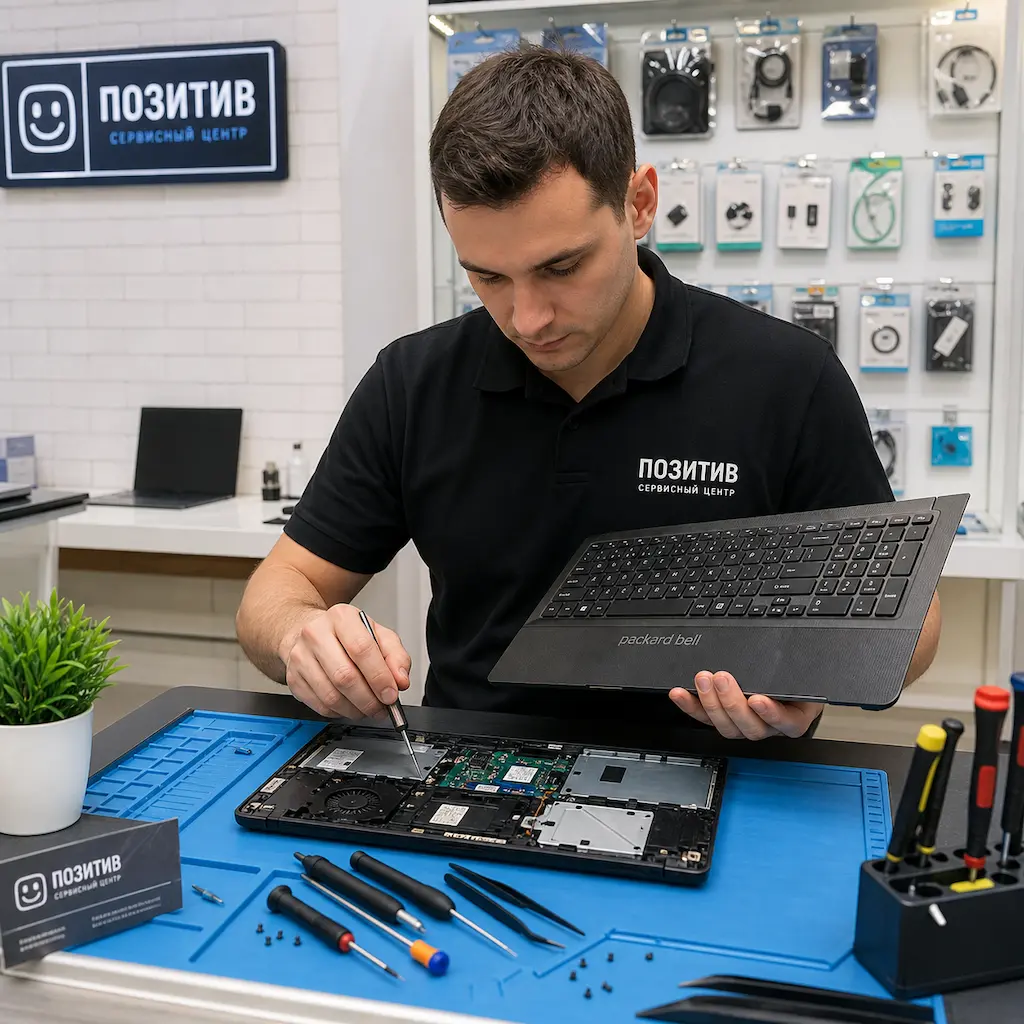 заменить клавиатуру на ноутбуке Packard Bell в Бахчисарае