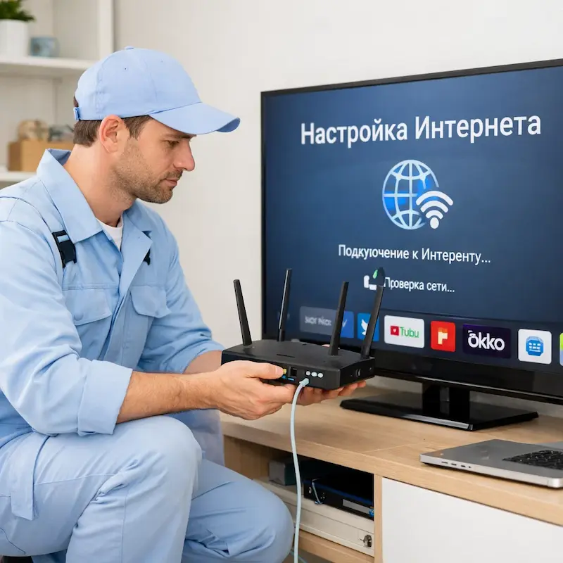 Настройка интернета на телевизоре в Бахчисарае
