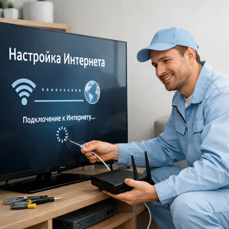 Настройка интернета на ТВ в Бахчисарае