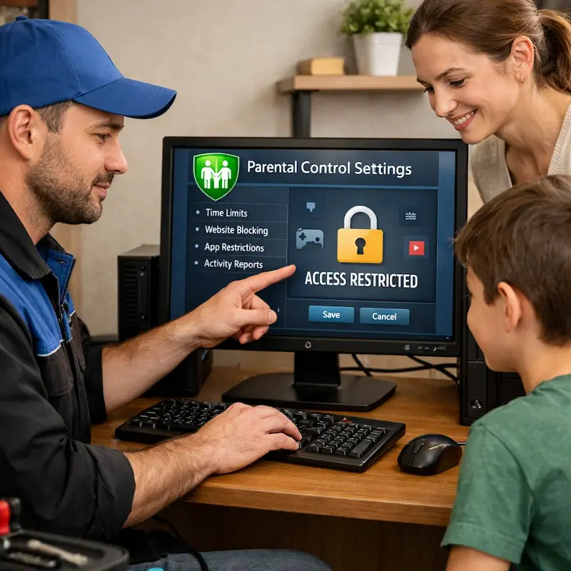 Родительский контроль на компьютере и ноутбуке в Бахчисарае