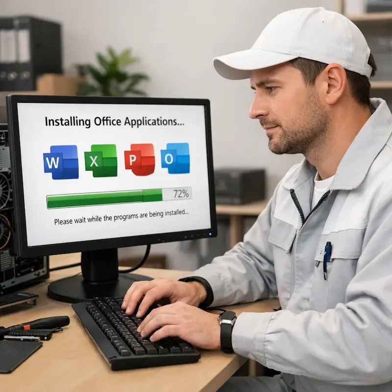 установка офисных программ на компьютер в Бахчисарае