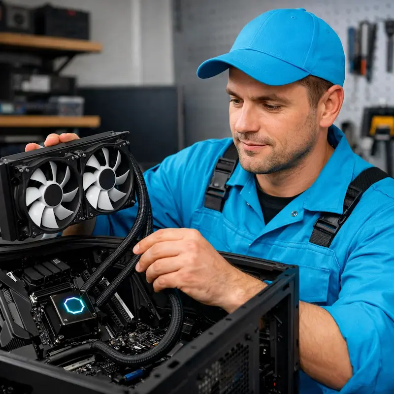 Установка водяного охлаждения на компьютер в Бахчисарае