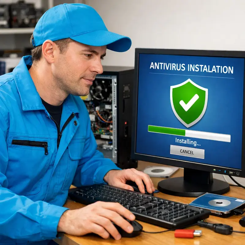 Установка антивируса на ноутбук в Бахчисарае