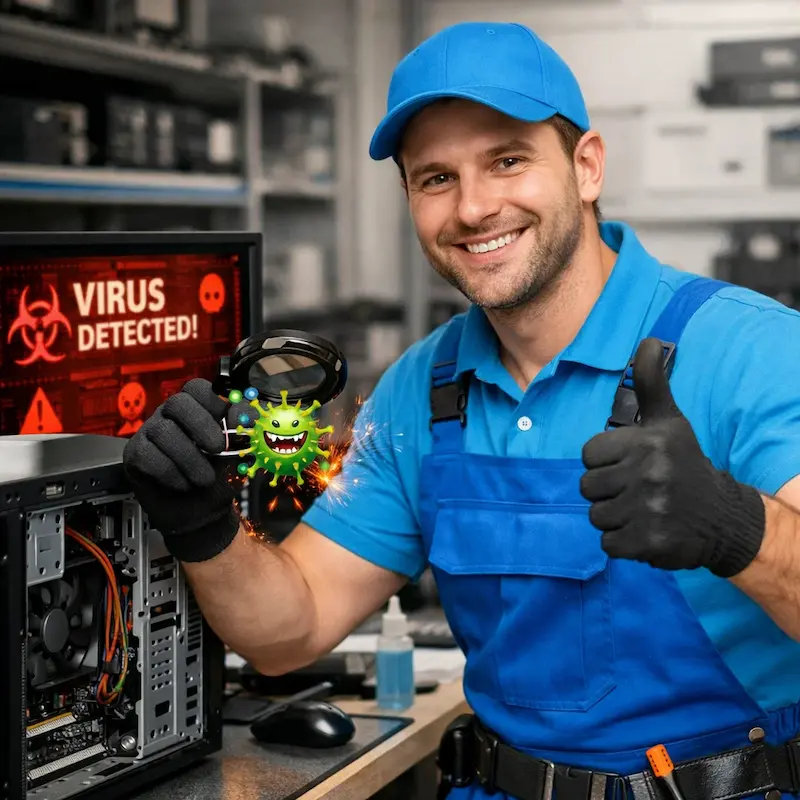 Удаление вирусов с компьютера в Бахчисарае